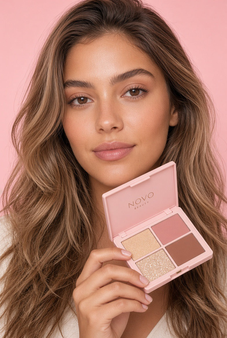NOVO Quad Eyeshadow Palette – Neutral Warm Tones