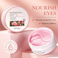 Rose Under Eye Patches | Hyaluronic Acid Eye Mask 60 Pcs