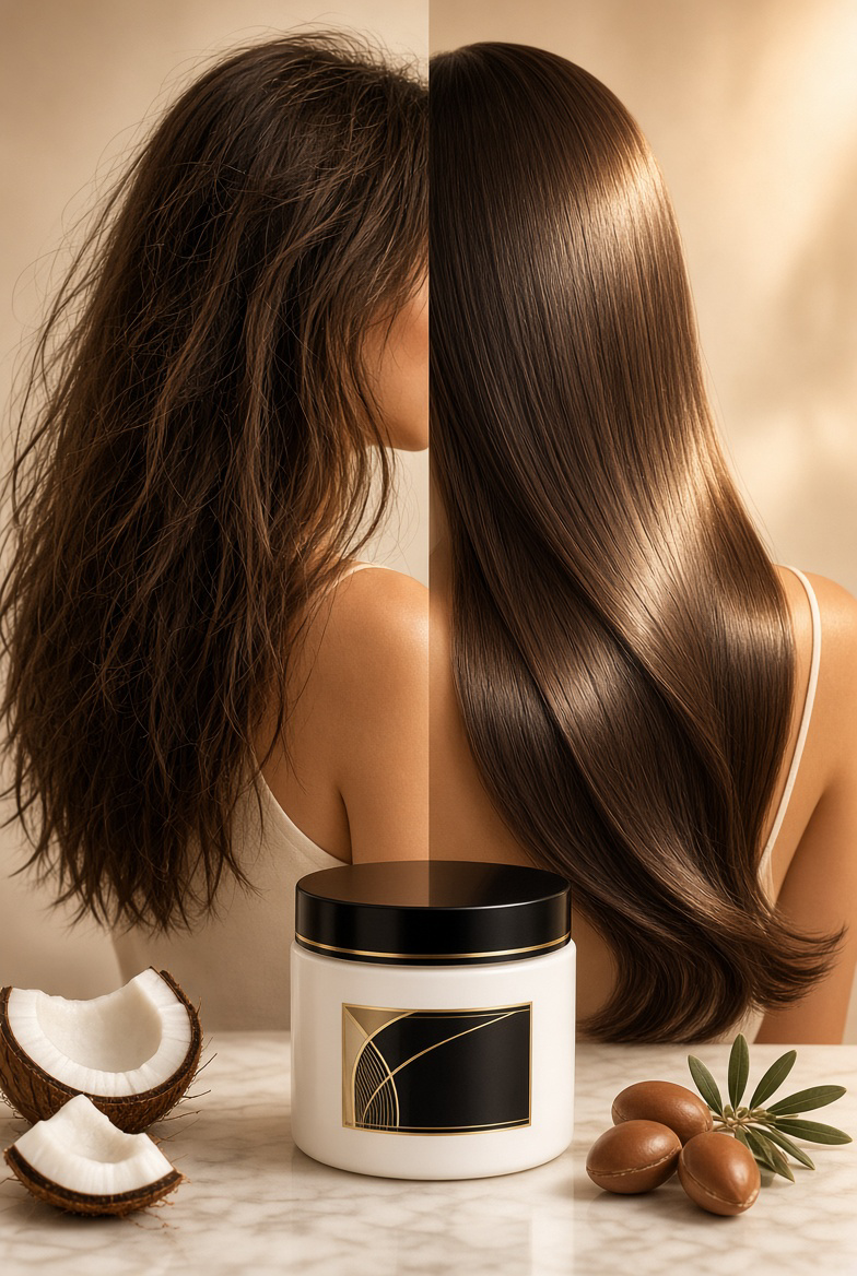 Hair Mask – Argan & Coconut Oil Deep Repair Treatment