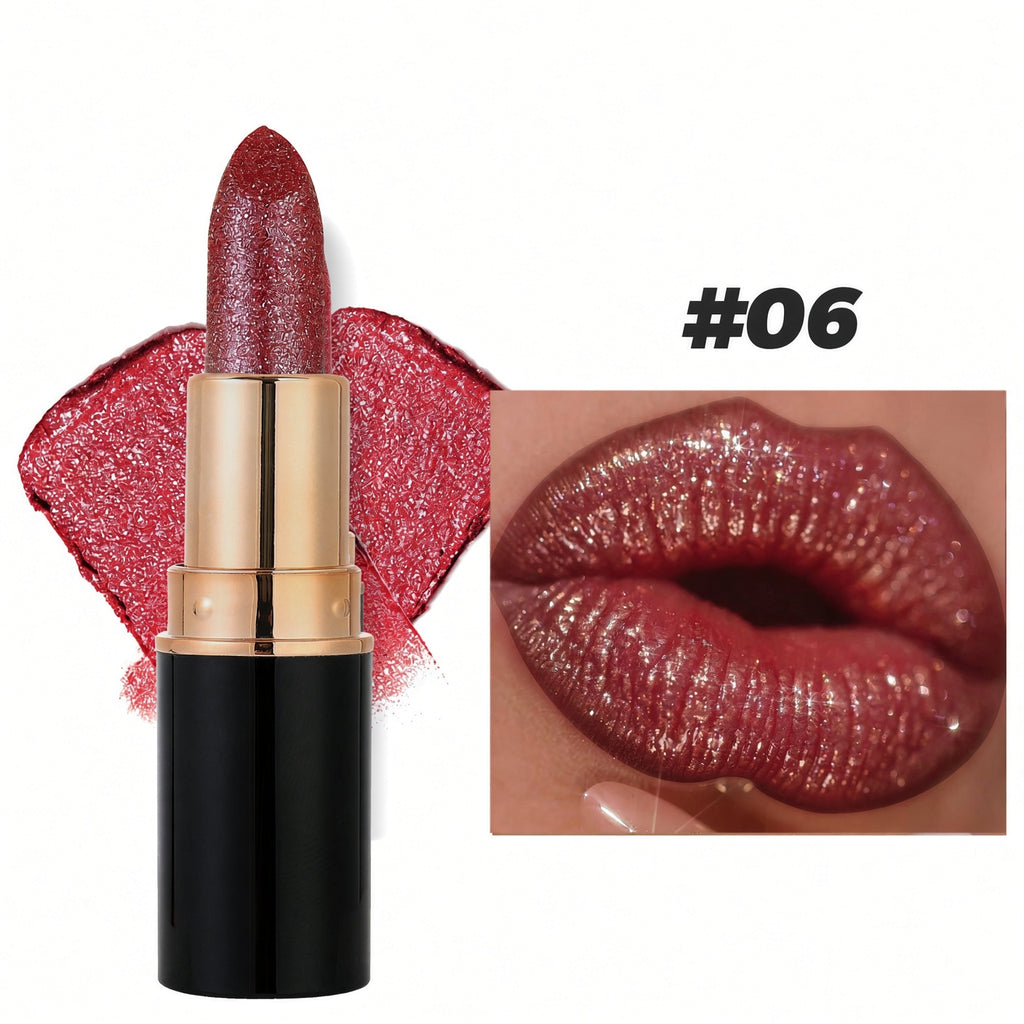 Glitter Pearl Lipstick — Moisturizing Shimmer Lip Lacquer