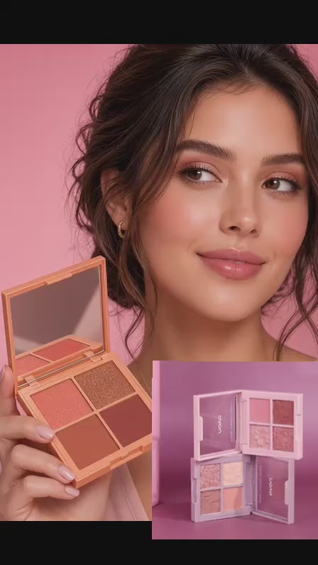 NOVO Quad Eyeshadow Palette – Neutral Warm Tones